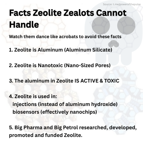facts about zeolite the zealots cant handle